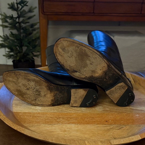 Frye Black Leather Knee-High Boots - Picture 4 of 5